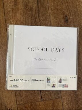 School Days Scrapbook Template - The Paper Studio